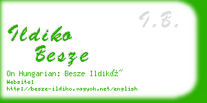 ildiko besze business card